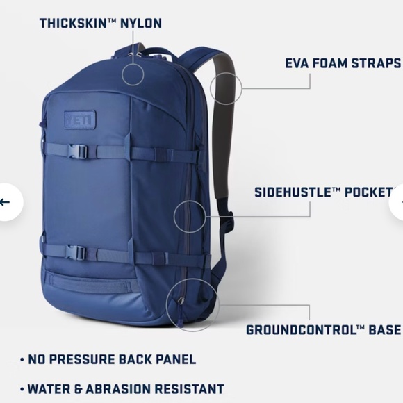 YETI NEW WITH TAGS CROSSROADS® 27L BACKPACK - Picture 5 of 12